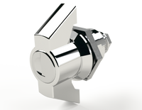 SCE-KLWN | NEMA N/A | Keylocking Wingknob Door Latch (Chrome), 1H x 1W x 1D | Saginaw