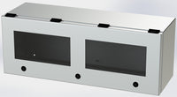 SCE-L9248ELJWSS | NEMA 3R, 12, 4, 4X | S.S. ELJ Trough Window Enclosure, 9H x 24W x 8D | Saginaw