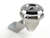 SCE-MINQK | Mini Quarter Turn Keylocking Door Latch (Chrome) | Saginaw