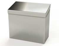 SCE-RH66SS | NEMA IS11 | Hood, S.S. Rain (Fits 6in. Fan & Filter Cutout), 8H x 9W x 5D | Saginaw