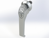 SCE-PKH5SS | NEMA N/A | Handle, L-Padlocking w/Keylock (Stainless), 7H x 4W x 2D | Saginaw