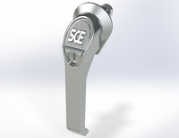 SCE-PCH5SS | NEMA N/A | Handle, L-Padlocking w/Coinproof (Stainless), 7H x 4W x 2D | Saginaw