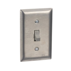 Square D 2510FS2 Fractional Horsepower Manual Starter, 16A, SS Flush Mount, 2-Pole, Toggle Operated, No Indicator, 277VAC | Blackhawk Supply