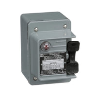 2510FW1P | Fractional Horsepower Manual Starter, 16A, NEMA 4, 1 Conduit Opening, 1-Pole, Toggle Operated with Lock, Red Indicator, 277VAC | Square D