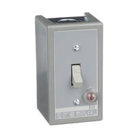2510KG1A | Single Unit Manual Switch, 30A, NEMA 1, 2-Pole, Toggle Operated, Red Indicator, 600VAC | Square D