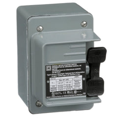 Square D 2510KW1 Single Unit Manual Switch, 30A, NEMA 4, 2-Pole, Toggle Operated, No Indicator, 600VAC | Blackhawk Supply