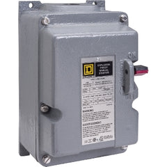 Square D 2510MBR2 Integral Horsepower Manual Starter, NEMA 7 and 9, 3-Pole, Push-button, No Indicator, 600VAC | Blackhawk Supply