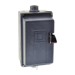Square D 2510MCW2 Integral Horsepower Manual Starter, NEMA 4 SS, 2-Pole, Push-button, No Indicator, 600VAC | Blackhawk Supply