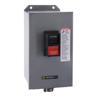 2510MCA3 | Integral Horsepower Manual Starter, NEMA 12, 3-Pole, Push-button, No Indicator, 600VAC | Square D