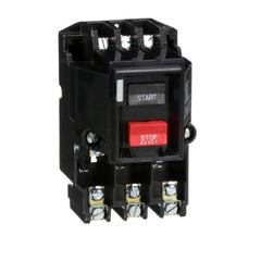 Square D 2510MCO3 Integral Horsepower Manual Starter, Open, 3-Pole, Push-button, No Indicator, 600VAC | Blackhawk Supply