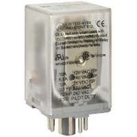 8501KPR13P14V20 | 8501K General Purpose Plug-in Relay, 11 pin plug-in, 3 Poles, DPDT, 120V AC | Square D