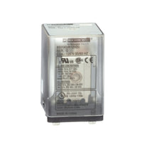 8501KUR12V20 | General Purpose Plug-In Relay Blade, DPDT, 120V AC, 10A at 250V AC, Clear Cover | Square D