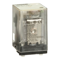 8501KUR13P14V20 | General Purpose Plug-In Relay Blade, 3PDT, 120V AC, 10A at 250V AC, Clear Cover, LED | Square D