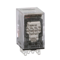 8501RS14P14V20 | Plug in relay, Type R, miniature, 0.5HP at 277VAC, 8A resistive at 120VAC, 14 blade, 4PDT, 4NO, 4NC, 120VAC coil | Square D
