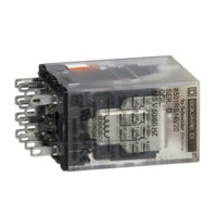 8501RS14V20 | Plug in relay, Type R, miniature, 0.5HP at 277VAC, 8A resistive at 120VAC, 14 blade, 4PDT, 4NO, 4NC, 120VAC coil | Square D