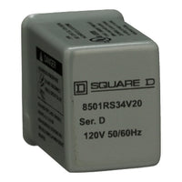 8501RS34V20 | RELAY 240VAC 5AMP TYPE R | Square D
