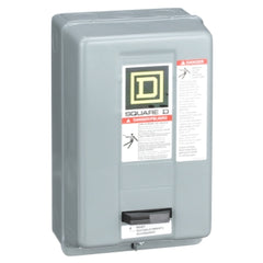 Square D 8536SCG2V02S NEMA Motor Starter, Type S, nonreversing, Size 1P, 36A, 5 HP at 230 VAC, 5 kA SCCR, 1 phase, 2 pole, melting alloy, 120 VAC coil, NEMA 1 | Blackhawk Supply