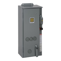 8538SBA23V02S | NEMA Combination Starter, Type S, 30A fusible disconnect, Size 0, 18A, 5 HP at 600 VAC polyphase, 120 VAC coil, NEMA 12 | Square D