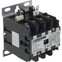 8910DPA34V02U1 | Contactor, Definite Purpose, 30A, 4 pole, 20 HP at 575 VAC, 3 phase, 110/120 VAC 50/60 Hz coil, open, UL Listed | Square D