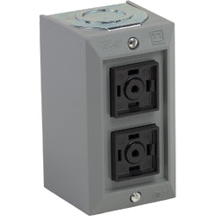 Square D 9001BG214 Push button, Type B, standard duty control station, 5A, 600VAC, universal, without legend inserts, NEMA 1 | Blackhawk Supply