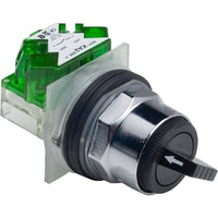 9001KS11BH5 | Selector switch, Harmony 9001K, metal, standard handle, black, 30mm, 2 positions, stay put, 1NO | Square D