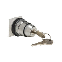 9001KS34K1H13 | Selector switch, Harmony 9001K, metal, key switch, 30mm, key E10, 2 positions, spring return right to left, 1 C/O | Square D