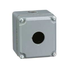 Square D 9001KY1 30mm Push Button, Types K or SK, empty push button enclosure, cast aluminium, one 30 mm hole, NEMA 4 and 13 | Blackhawk Supply