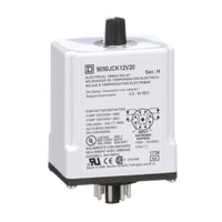 9050JCK12V20 | Timing Relay, Type JCK, plug In, on delay, adjustable time, 0.3 to 30 seconds, 10A, 240 VAC, 120 VAC/110 VDC | Square D