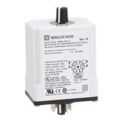 Square D 9050JCK14V20 Timing Relay, Type JCK, plug In, on delay, adjustable time, 1.2 to 120 seconds, 10A, 240 VAC, 120 VAC/110 VDC | Blackhawk Supply