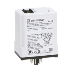 Square D 9050JCK60V24 Timing Relay, Type JCK, plug In, on delay, programmable, 0.5 second to 999 hours, 10A, 240 VAC, 240 VAC 50/60 Hz | Blackhawk Supply