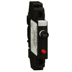 Square D 9080GCB05 Circuit protector, Linergy, thermal magnetic overcurrent, track mount, 0.5A, 250 VAC / 65 VDC | Blackhawk Supply