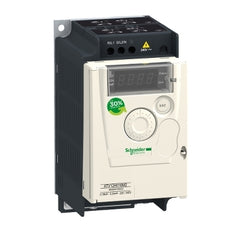 Square D ATV12H037F1 Variable Speed Drive ATV12, 0.37kW, 0.55HP, 100 to 120V, 1 Phase, with heat sink  | Blackhawk Supply