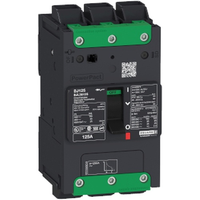 BDL36050 | PowerPact circuit breaker, 50A, 3P AC, 14kA at 600Y/347V (UL), Everlink Lug | Square D