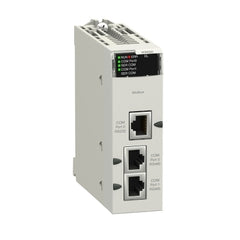 Square D BMXNOM0200H Communication module, Modicon X80, Serial link module, 2 RS-485/232 ports in Modbus and Character mode, for severe environments | Blackhawk Supply