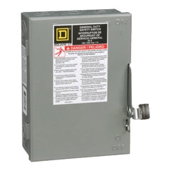 Square D D211N Single Throw Fusible Safety Switch, 30A, NEMA 1, 2-Poles, 120/240V | Blackhawk Supply