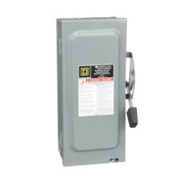 D322N | SWITCH FUSIBLE GD 240V, 60A, 3P,100kA, NEMA1 | Square D