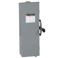 DT361RB | Safety switch, double throw, fusible, 30A, 600VAC/VDC, 3 poles, 20hp, NEMA 3R, bolt on provision | Square D