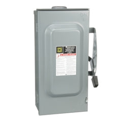 Square D DU323RB Safety switch, general duty, non fusible, 100A, 3 wire, 3 poles, 30hp, 240VAC, Type 3R, bolt on hub provision | Blackhawk Supply