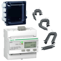 EMKA934553L004034X | Energy meter kits for 208Y/120V or 480Y/277V L-L-L-N, 240V or 480V L-L-L Delta, 3-400A LVCTs Split Core, NEMA Type 4X Enclosure | Square D