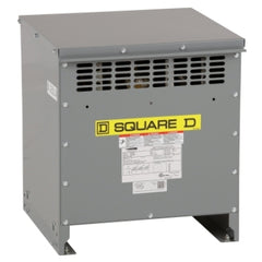 Square D EXN15T3H Low voltage transformer, DOE 2016, dry type, 3 phase, 15kVA, 480V pri, 208Y/120 sec, Al, 150C rise, Type 2 | Blackhawk Supply
