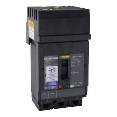 Square D HGA36040YP Circuit breaker, PowerPacT H, 40A, 3 pole, 600VAC, 18kA, I-Line, thermal magnetic, 80%, padlock handle, ABC | Blackhawk Supply