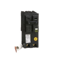 HOM215CAFI | Mini circuit breaker, Homeline, 15A, 2 pole, 120 VAC, 10 kA AIR, combo arc fault, pigtail neutral, plug in mount | Square D
