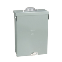 HOM612L100RB | Load center, Homeline, 1 phase, 6 spaces, 12 circuits, 100A fixed main lugs, NEMA3R | Square D