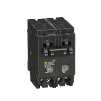 HOMT2020240 | Tandem miniature circuit breaker, Homeline, 2 x 1 pole at 20A, 1 x 2 pole at 40A, 120/240 VAC, 10 kA AIR, plug in | Square D