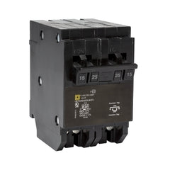 Square D HOMT215225 Miniature Breaker, Homeline, Quad, 120/240V, 10kA, 15/25A, UL Listed | Blackhawk Supply