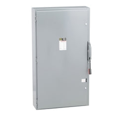 Square D HU365 Safety switch, heavy duty, non fusible, 400A, 3 wire, 3 poles, 350hp, 600VAC/DC, Type 1 | Blackhawk Supply
