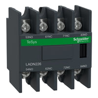 LADN226 | Auxiliary contact block, TeSys Deca, 2NO + 2NC, front mounting, lugs-ring terminals | Square D