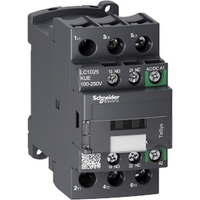 LC1D25KUE | TeSys D contactor 3P 25A AC-3 up to 440V coil 100, 250V AC/DC | Square D