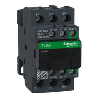 LC1D25KUE | TeSys D contactor 3P 25A AC-3 up to 440V coil 100, 250V AC/DC | Square D by Schneider Electric