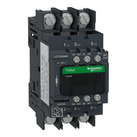 LC1D40A6BD | IEC contactor, TeSys Deca, nonreversing, 40A, 30HP at 480VAC, 3 phase, 3 pole, 3 NO, 24VDC coil, open style | Square D